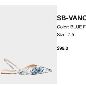 Betsey Johnson Blue Floral Flats